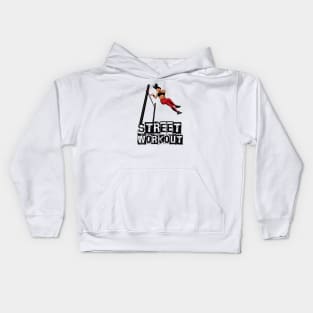 Street Workout- Barsisters- Muscle up360 Kids Hoodie